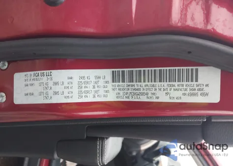 2016 Jeep Cherokee Latitude from USA, damaged, VIN 1C4PJMCB0GW268540